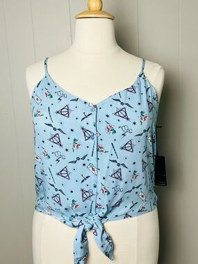 Harry Potter Tank Top 🧙‍♀️ Hot Topic NWT XL Tie Front